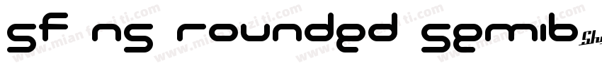 SF NS Rounded Semib字体转换